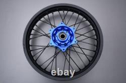Roue arrière complète Blue Enduro / Jante HUSQVARNA TC 125 2016-2022 2,15x18