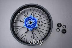 Roue arrière complète Enduro bleue / Jante YAMAHA YZF 250 2024-X 2,15x18