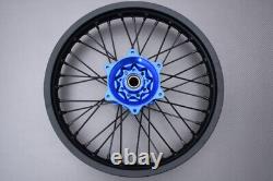 Roue arrière complète Enduro bleue / Jante YAMAHA YZF 250 2024-X 2,15x18