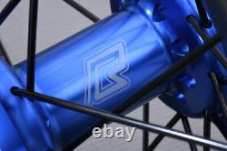 Roue arrière complète Enduro bleue / Jante YAMAHA YZF 250 2024-X 2,15x18