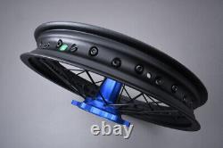 Roue arrière complète Enduro bleue / Jante YAMAHA YZF 250 2024-X 2,15x18