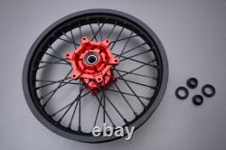 Roue arrière complète Enduro rouge / Jante HONDA CRF 250 RX 2019-2021 2,15x18