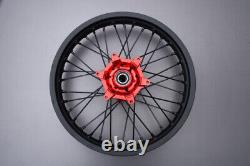 Roue arrière complète Enduro rouge / Jante HONDA CRF 450 L CRF450L 2021-2024 2,15x18