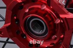 Roue arrière complète Enduro rouge / Jante HONDA CRF 450 R CRF450R 2002-2012 2,15x18