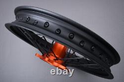 Roue arrière complète / Jante Orange Enduro HUSQVARNA TC 250 2016-2022 2,15x18