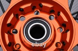 Roue arrière complète Orange Enduro / Jante KTM SMR 450 2021-2022 2,15x18