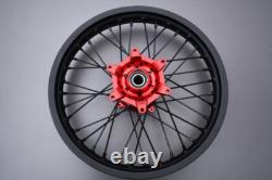 Roue arrière complète Red Enduro / Jante HONDA CR 250 R CR250R 2002-2007 2,15x18