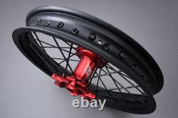 Roue arrière complète Red Enduro / Jante HONDA CR 250 R CR250R 2002-2007 2,15x18