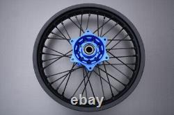 Roue arrière complète / jante bleue Enduro KTM SX 85 2003-2014 2,15x18