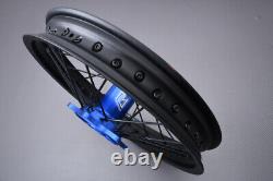 Roue arrière complète / jante bleue Enduro KTM SX 85 2003-2014 2,15x18