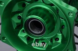Roue arrière complète verte Enduro / Jante KAWASAKI KLX 450 R 2016-2024 2,15x18