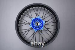 Roue arrière / jante MX tout-terrain bleue complète YAMAHA YZ 250 X 2016-2023 2,15x19