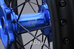 Roue arrière / jante MX tout-terrain bleue complète YAMAHA YZ 250 X 2016-2023 2,15x19