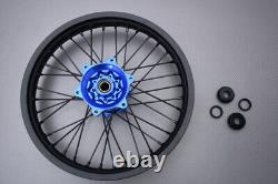 Roue arrière / jante MX tout-terrain bleue complète YAMAHA YZF 450 2023-2024 2,15x19