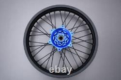 Roue arrière / jante MX tout-terrain bleue complète YAMAHA YZF 450 2023-2024 2,15x19