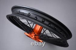 Roue arrière / jante Orange Off-Road MX complète KTM XC 125 2021-2022 2,15x19