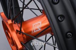 Roue arrière / jante Orange Off-Road MX complète KTM XC 125 2021-2022 2,15x19