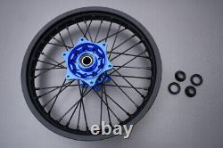 Roue arrière / jante bleue Enduro complète KTM SXF 250 SX-F 2013-2014 2,15x18