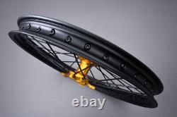 Roue avant / jante MX tout-terrain jaune complète SUZUKI RMZ 450 2007-2022 1,6x21