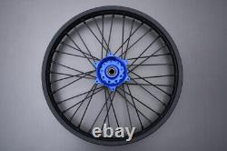 Roue avant / jante tout-terrain bleue complète YAMAHA WRF 450 WR450F 2006-2018 1,6x21