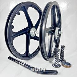 Roue complète BMX BICYLE 20 Sport Rim NOIRE + tige de selle + pignon 16T