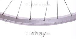 Roue en alliage argent 700c PAIR pour vélo hybride + moyeu Shimano 6 vitesses