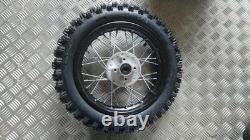 Roues Arrière Complètes 1.85x12 80/100-12 Noires (12 Mm) Moto de Dirt Pit