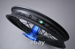 Roues Arrière Complètes MX Tout-Terrain Bleues / Jante GASGAS MC 350 F 2022-2023 2,15x19