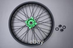 Roues Avant / Jante Complète Off-Road MX Verte KAWASAKI KX 250 2021-2024 1,6x21