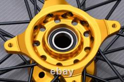 Roues/Jantes Avant Off-Road MX Jaune Complètes pour SUZUKI RMZ 450 2007-22 1,6x21
