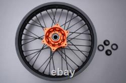 Roues/Rims arrière Orange tout-terrain complet pour HUSQVARNA TC 125 2016-2022 2,15x19