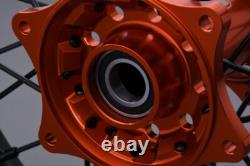 Roues arrière complète Orange Enduro / Jante KTM SXF 250 2023-2024 2,15x18
