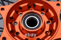 Roues arrière / jante complète Orange tout-terrain MX GASGAS EC 300 2021-2023 2,15x19