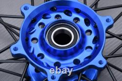 Roues avant complète tout terrain bleue / jante YAMAHA YZ 250 X YZ250 2016-2023 1,6x21