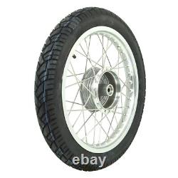Roues complètes arrière 1.5x16 pouces jante en alliage poli, pneu Vee Rubber