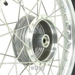 Roues complètes arrière 1.5x16 pouces jante en alliage poli, pneu Vee Rubber