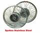 Roues Compl&egrave;tes En Acier Pour Royal Enfield 350 500 Paire Compl&egrave;te Jante Wm2 19 @sl