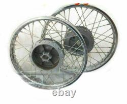 Roues complètes en acier pour Royal Enfield 350 500 paire complète jante Wm2 19 @SL