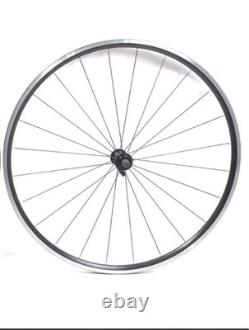 Roues complètes jante argent moyeu noir