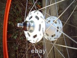 Roues de piste Deep Section Red 32h, rayons Dt, moyeux Halo Flip Flop