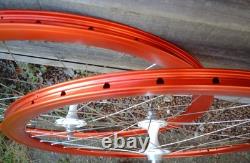 Roues de piste Deep Section Red 32h, rayons Dt, moyeux Halo Flip Flop