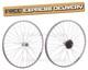 Roues De Vélo Hybride Pair 700c + Roue Libre Shimano 7 Vitesses