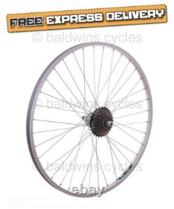 Roues de vélo hybride PAIR 700c + roue libre Shimano 7 vitesses