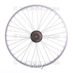 Roues de vélo hybride PAIR 700c + roue libre Shimano 7 vitesses