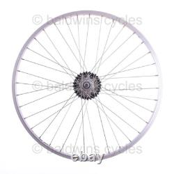 Roues de vélo hybride PAIR 700c + roue libre Shimano 7 vitesses