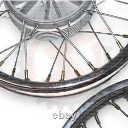 Set de jantes complètes de 16 compatible avec Jawa 250 350 paire de roues à 36 rayons
