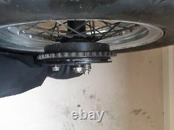 Triumph Bsa 16inch Arrière Roue Complete Borrani Alliage Jante Hélico Bobber