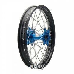 Tusk Impact Complete Wheel Rear 18 X 2.15 Black Rim/silver Spoke/blue Hub