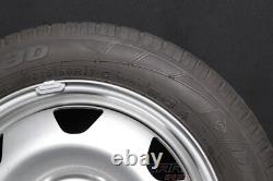 VW T6 Hiver Roue Complète Dunlop Pneus de Secours Jante en Acier 215 60 R17 Ca 0 5/32in