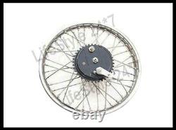 Vintage 19 Roue Arrière Rim Complet Avec Spoke Demi Largeur Hub Bsa Norton Enfield